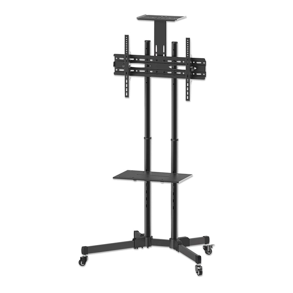 Manhattan Trolley Mount Stand for TV & Monitors, For screens 37" to 65", VESA compatibility: all between 200x200 to 600x400mm - check the dimensions of the four mounting holes on back of screen to ensure it fits, Max 40kg, Black, LFD, Bracket, Lifetime Wa