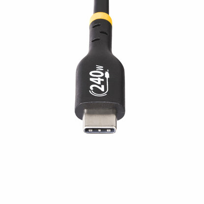 StarTech.com 3.3ft (1m) USB-C Charging Cable, Charge & Sync, 240W (5A) PD EPR, USB 2.0 Laptop Charger Cable, USB-IF Certified, TPE Jacket - Black USB C Charging Cord