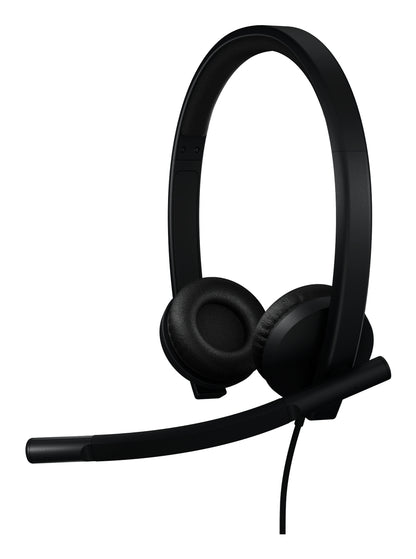 Logitech H570E Headset Wired Head-band Office/Call center USB Type-C Black