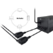 Equip 112106 power cable Black 0.25 m IEC C14 CEE7/3