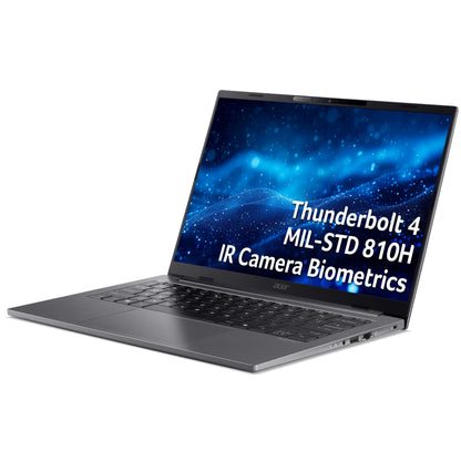 Acer TravelMate X4 14 AI Copilot+ PC (TMX414-51) - Intel Core Ultra 7, 16GB RAM, 512GB SSD, 120Hz 14" WUXGA display, Windows 11