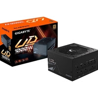 Gigabyte GP-UD1000GM 1000W Fully Modular Gaming Power Supply Unit - 80 PLUS Gold Certified, 135mm Quiet Fan, Multiple PCIe Connectors, High-Efficiency PSU for Ultimate Gaming Performance and Reliability