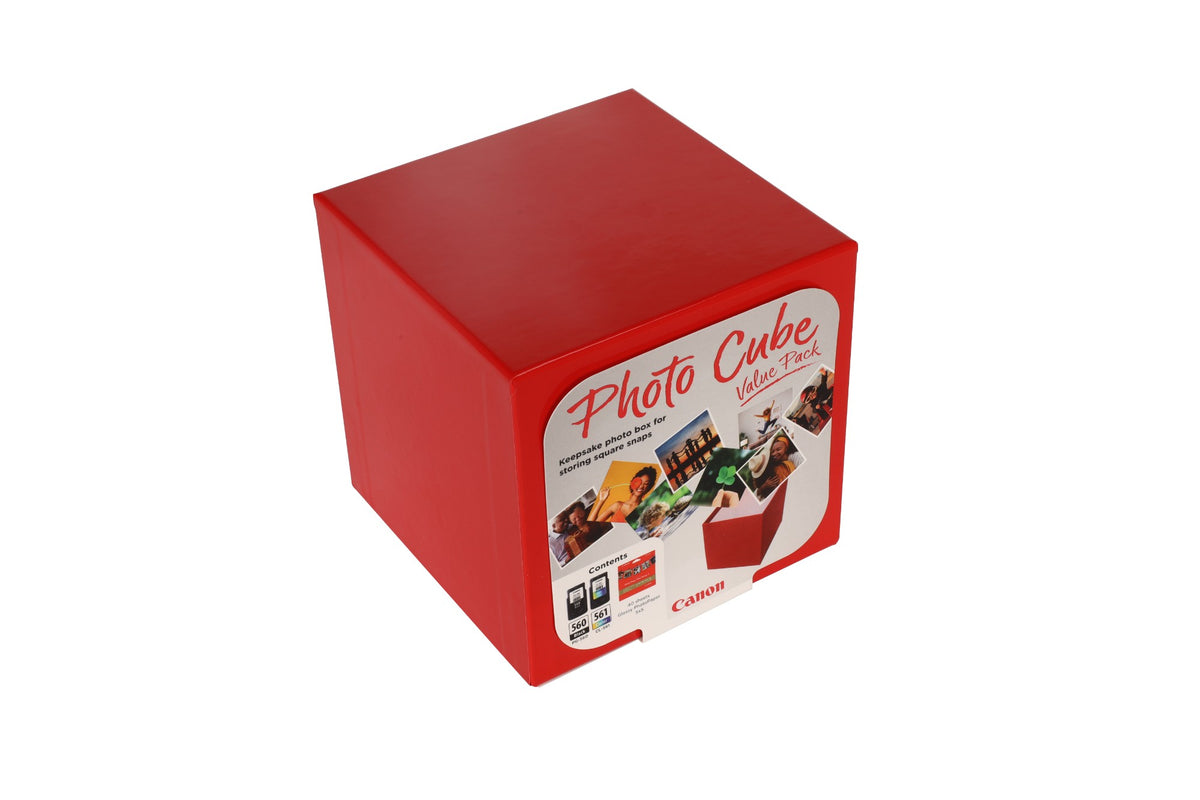 Canon 3713C007/PG-560+CL-561 Printhead cartridge multi pack black / color Cube + Photopaper PP-201 13x13cm 40 sheet 7,5ml + 8,3ml 180pg + 180pg Pack=2 for Canon Pixma TS 5350