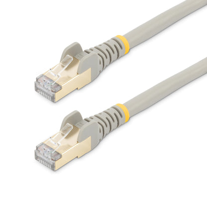 StarTech.com 10m CAT6a Ethernet Cable - 10 Gigabit Shielded Snagless RJ45 100W PoE Patch Cord - 10GbE STP Network Cable w/Strain Relief - Grey Individually Tested/Wiring is UL Certified/TIA