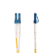 StarTech.com 2m (6.6ft) LC to SC (UPC) OS2 Single Mode Duplex Fiber Optic Cable, 9/125µm, 100G, Bend Insensitive, Low Insertion Loss - LSZH Fiber Jumper Cord