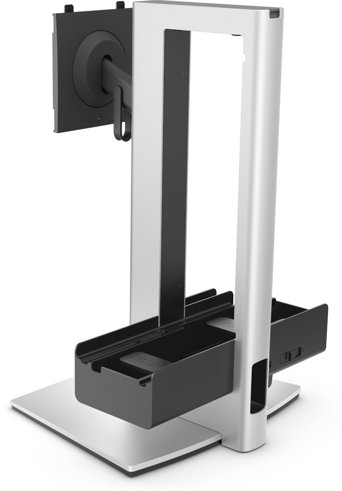 DELL Pro Slim OSS25 68.6 cm (27") Desk Black, Silver