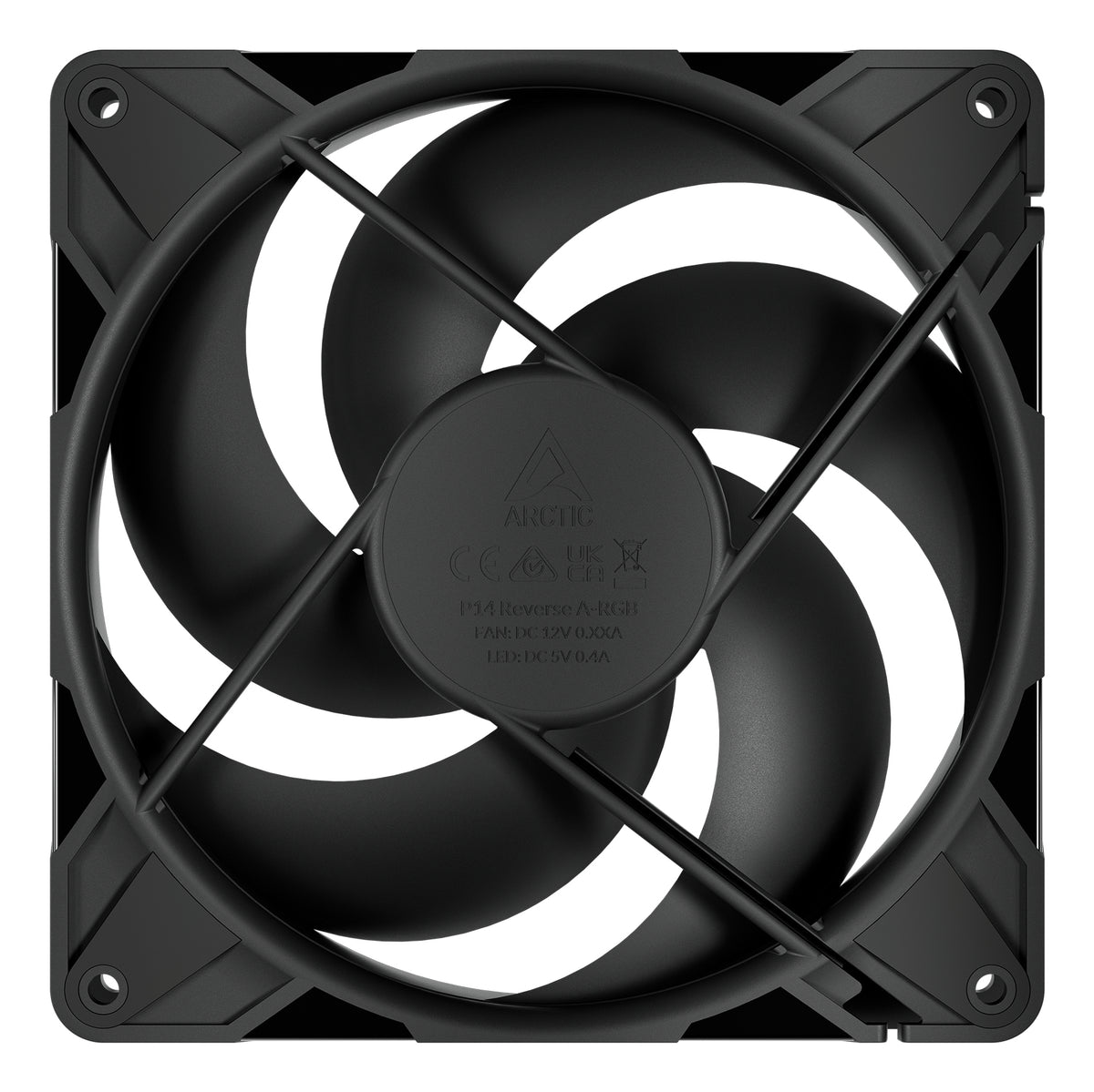 ARCTIC Freezer P14 Pro Reverse - 3 Pack - 140 mm A-RGB PWM Fan with Cable Splitter