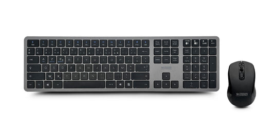 Urban Factory ONLEE: RECHARGEABLE COMBO KEYBOARD AND MOUSE - BLUETOOTH & 2.4GHZ - UK LAYOUT