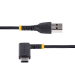 StarTech.com 6.6ft (2m) USB-A to USB-C Fast Charging Cable, Rugged, Right-Angled, Charge & Sync, 3A, USB 2.0, TPE Jacket and Aramid Fiber - USB Charging Cord