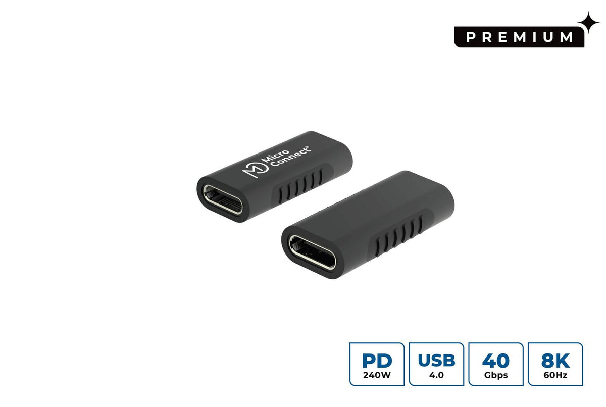 Microconnect USB3.2CFFA cable gender changer USB C Black