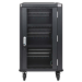 Manhattan Laptop Charging Cart/Trolley via AC Adapter (UK) 30-bay, Install device's AC Adapter (power cables) into unit, Suitable for ALL laptops (to 16"), iPads, MacBooks, Chromebooks, other portable devices, Bays 380x30x280mm, Black, Cabinet, Lockable