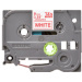 Brother TZE-222 DirectLabel red on white Laminat 9mm x 8m for Brother P-Touch TZ 3.5-18mm/6-12mm/6-18mm/6-24mm/6-36mm