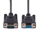 StarTech.com 3m RS232 Serial Null Modem Cable, Crossover Serial Cable w/Al-Mylar Shielding, DB9 Serial COM Port Cable Female to Male, Compatible w/DTE Devices, Black, F/M