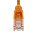 StarTech.com 1m Orange Slim CAT6 Ethernet Cable, Snagless, 100W PoE, UTP, LSZH, 28AWG Pure Bare Copper Wire, Slim RJ45 Network Patch Cord w/Strain Reliefs, Individually Tested