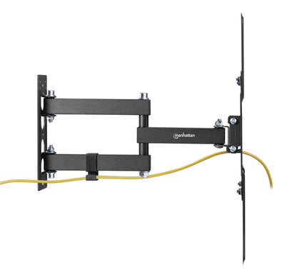 Manhattan Wall Mount for TV & Monitors (Full Motion), For screens 32" to 55", VESA compatibility: all between 100x100mm to 400x400mm - check the dimensions of the four mounting holes on back of screen to ensure it fits, Max 30kg, Black, Bracket