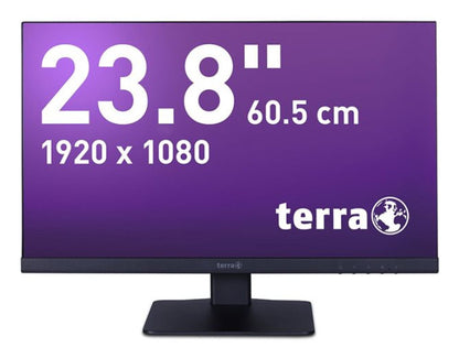TERRA 3030261 computer monitor 60.5 cm (23.8") 1920 x 1080 pixels Full HD LCD Black