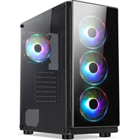 RGB Gaming Build - AMD Ryzen 5 8600G - 6 Core, 12 Thread, 4.35GHz Base (5.00GHz Boost), 16GB DDR5 RAM, 1TB NVMe, Radeon 760M FREE Keyboard & Mouse, - Pre-Built PC