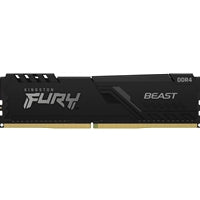 Kingston FURY Beast KF432C16BB/16 16GB (1x 16GB) DIMM System Memory, 3200MHz, DDR4, CL16, Black, Intel XMP