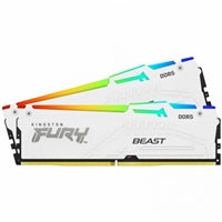 Kingston Technology FURY Beast 32GB 6000MT/s DDR5 CL36 DIMM (Kit of 2) White RGB EXPO