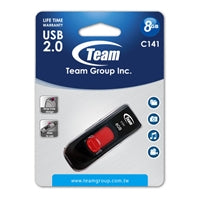 Team C141 8GB USB 2.0 Red USB Flash Drive