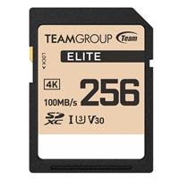 Team ELITE TESDXC256GIV3069 SDXC UHS-I U3 V30 SD Memory Card 256GB