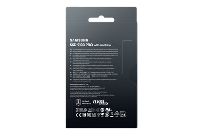 Samsung 9100 PRO Heatsink PCIe® 5.0 NVMe™ M.2 SSD - 1 TB