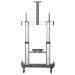 StarTech.com Mobile TV Stand - Heavy Duty TV Cart for 60-100" Display (100kg/220lb) - Height Adjustable Rolling Flat Screen Floor Standing on Wheels - Universal Television Mount w/Shelves