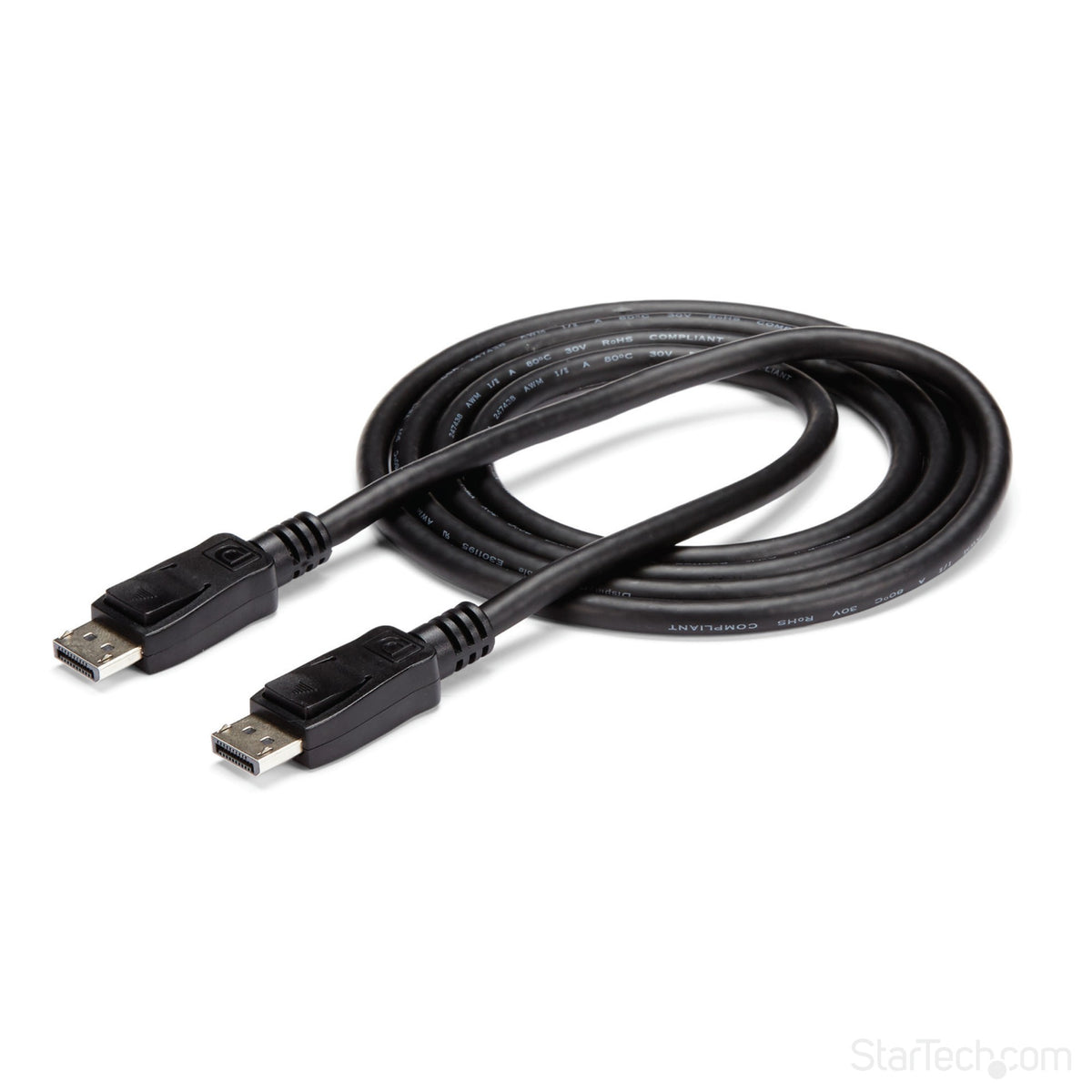 StarTech.com 6ft (1.8m) DisplayPort 1.2 Cable - 4K x 2K Ultra HD VESA Certified DisplayPort Cable - DP to DP Cable for Monitor - DP Video/Display Cord - Latching DP Connectors