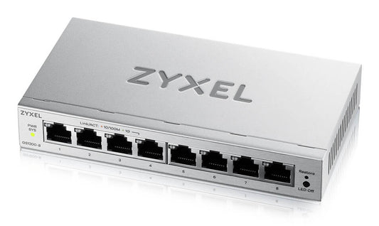 Zyxel GS1200-8V3 Managed L2 Gigabit Ethernet (10/100/1000) Desktop Grey