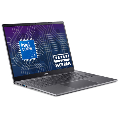 Acer Chromebook Enterprise 514 Plus 514 (CBE594-2) - Intel Core 5, 16GB RAM, 256GB SSD, 14" WUXGA display, Chrome OS