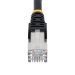 StarTech.com 1m CAT6a Ethernet Cable - Black - Low Smoke Zero Halogen (LSZH) - 10GbE 500MHz 100W PoE++ Snagless RJ-45 w/Strain Reliefs S/FTP Network Patch Cord