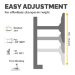 Fellowes Seasa Single Monitor Arm - Freestanding Monitor Mount for 8KG 32 inch Screens - Ergonomic Adjustable Monitor Arm - Tilt 45° Pan 120° Rotation 360°, VESA 75 x 75/100 x 100 - Black