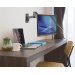 Manhattan Wall Mount for TV & Monitors (Spring Arm 3 pivots), For screens 17" to 32", VESA compatibility: 75x75mm and 100x100mm - check the dimensions of the four mounting holes on back of screen to ensure it fits, Max 8kg, Black, Bracket, Lifetime Warran