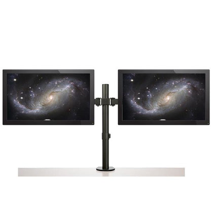 StarTech.com Desk Mount Dual Monitor Arm - Desk Clamp / Grommet VESA Monitor Mount for up to 32" (17.6lb/8kg) Displays - Ergonomic Articulating Monitor Arm - Height Adjustable/Tilt/Swivel/Rotating