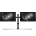 StarTech.com Desk Mount Dual Monitor Arm - Desk Clamp / Grommet VESA Monitor Mount for up to 32" (17.6lb/8kg) Displays - Ergonomic Articulating Monitor Arm - Height Adjustable/Tilt/Swivel/Rotating
