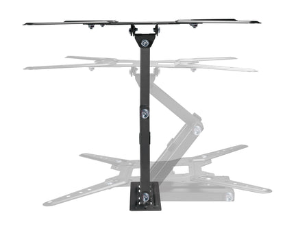 Manhattan Wall Mount for TV & Monitors (Full Motion), For screens 32" to 55", VESA compatibility: all between 100x100mm to 400x400mm - check the dimensions of the four mounting holes on back of screen to ensure it fits, Max 30kg, Black, Bracket
