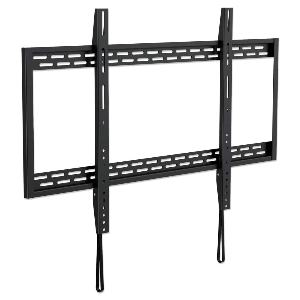 Manhattan Wall Mount for TV & Monitors (Fixed), For screens 60" to 100", VESA compatibility: all between 200x200mm to 900x600mm - check the dimensions of the four mounting holes on back of screen to ensure it fits, Max 50kg, Black, Bracket