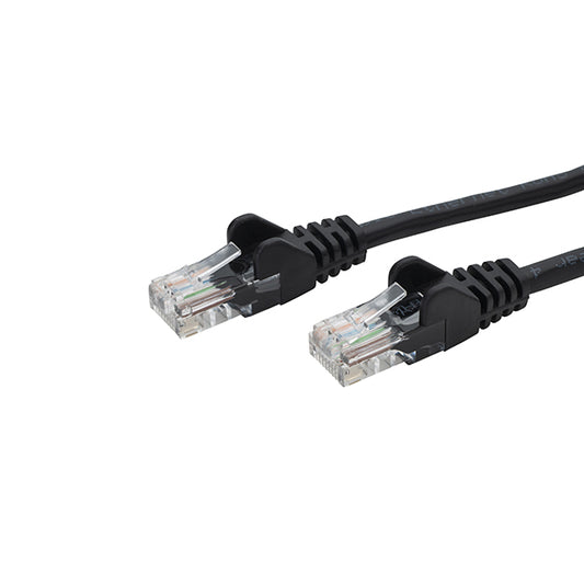 connektgear 1m RJ45 CAT6 UTP Stranded Flush Moulded LS0H Network Cable - 24AWG - Black