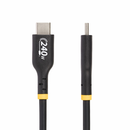 StarTech.com 3.3ft (1m) USB-C Charging Cable, Charge & Sync, 240W (5A) PD EPR, USB 2.0 Laptop Charger Cable, USB-IF Certified, TPE Jacket - Black USB C Charging Cord