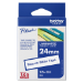 Brother TZE-253 DirectLabel blue on white Laminat 24mm x 8m for Brother P-Touch TZ 3.5-24mm/HSE/36mm/6-24mm/6-36mm