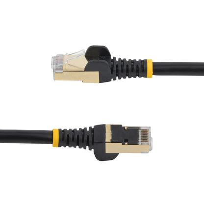 StarTech.com 3m CAT6a Ethernet Cable - 10 Gigabit Shielded Snagless RJ45 100W PoE Patch Cord - 10GbE STP Network Cable w/Strain Relief - Black Individually Tested/Wiring is UL Certified/TIA