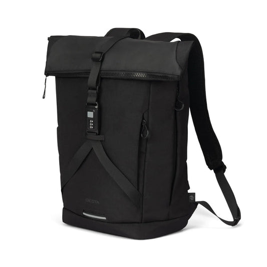 DICOTA D32175-RPET backpack Roll top backpack Black Polyester