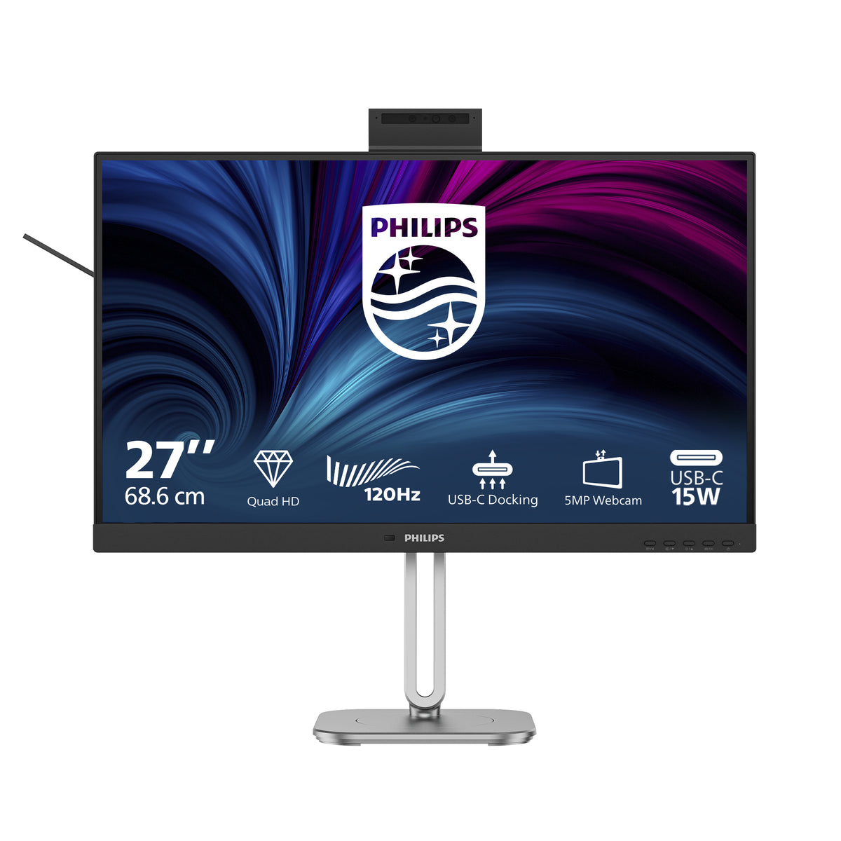 Philips 4000 series 27B2U4601H/00 computer monitor 68.6 cm (27") 2560 x 1440 pixels Quad HD LCD Black