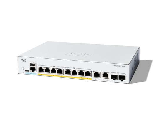 Cisco Catalyst 1200-8FP-2G Smart Switch PoE