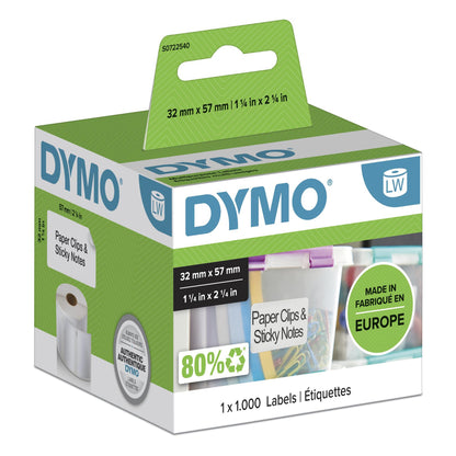 Dymo 11354/S0722540 DirectLabel-etikettes 57mm x32mm for Dymo LW 550 60mm/400 Duo/60mm