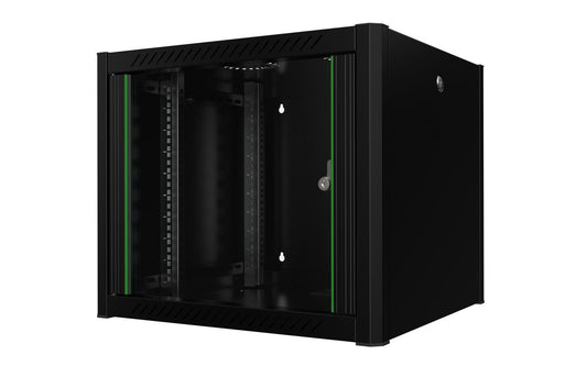 Lanview RWP09U56BL rack cabinet 9U Wall mounted rack Black