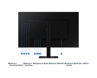 Samsung LS27D800UAU computer monitor 68.6 cm (27") 3840 x 2160 pixels 4K Ultra HD Black
