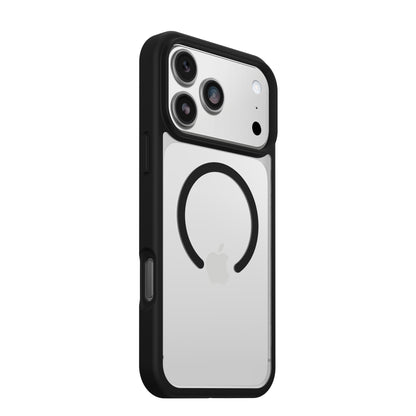 OtterBox React MagSafe Series for Apple iPhone 17 Pro Max, Black Crystal, transparent/black