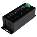 StarTech.com 7-Port USB 3.0 Hub (5Gbps) - Metal Industrial USB-A Hub with ESD Protection & 350W Surge Protection - Din Rail, Wall or Desk Mountable - TAA Compliant USB Expander Hub