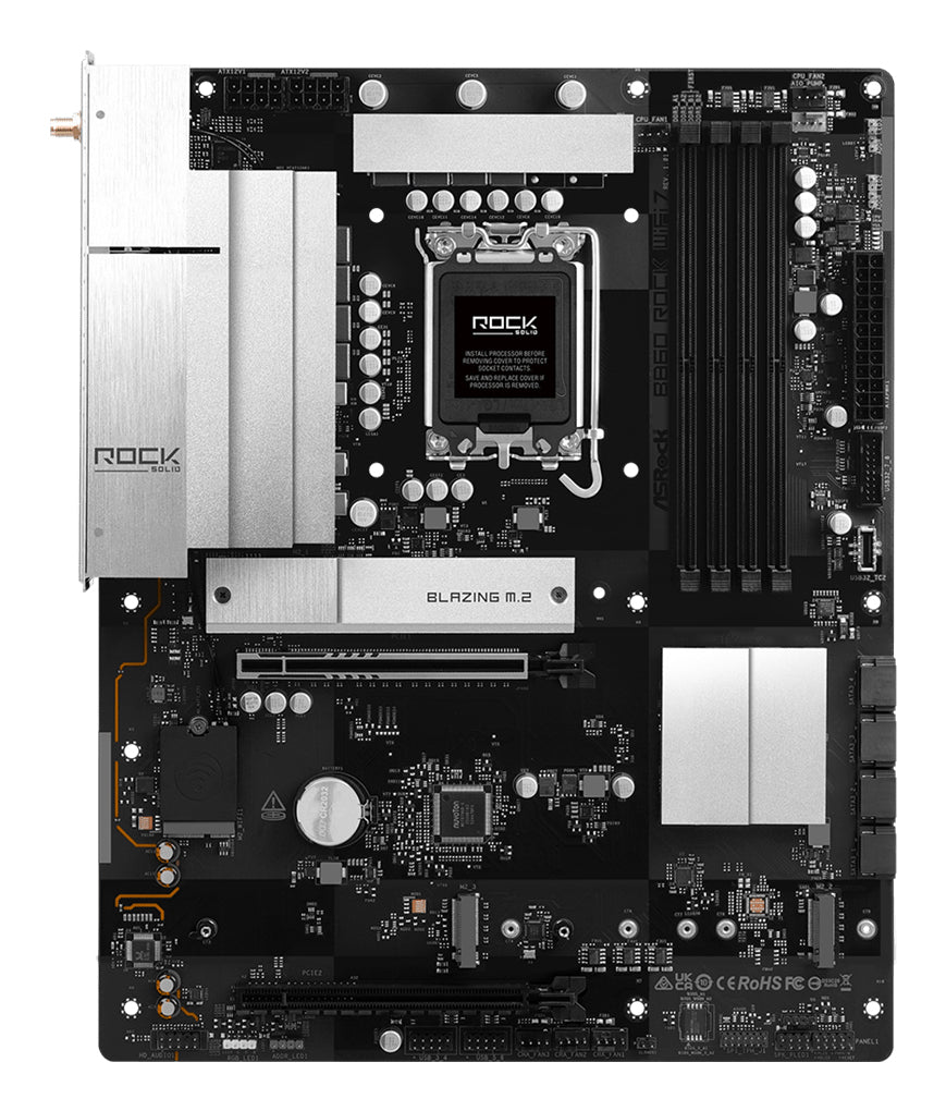 Asrock B860 Rock WiFi 7 Intel B860 LGA 1851 (Socket V1) ATX